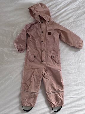 Kuling kids’ Kansas pink waterproof shell coverall size 98 / 3 years toddler